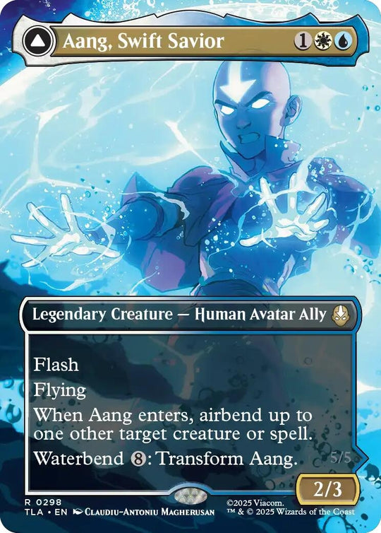 Image for Aang, Swift Savior (0298) (Borderless) (298) (TLA) - Magic: The Gathering