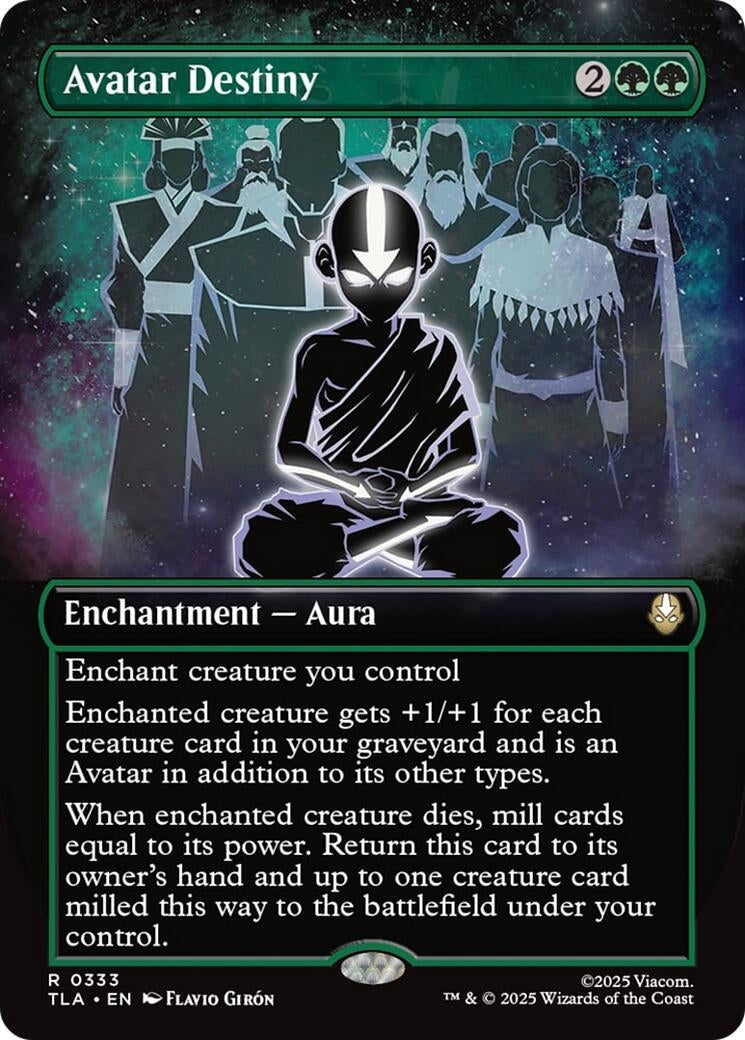 Image for Avatar Destiny (Borderless) (333) (TLA) - Magic: The Gathering