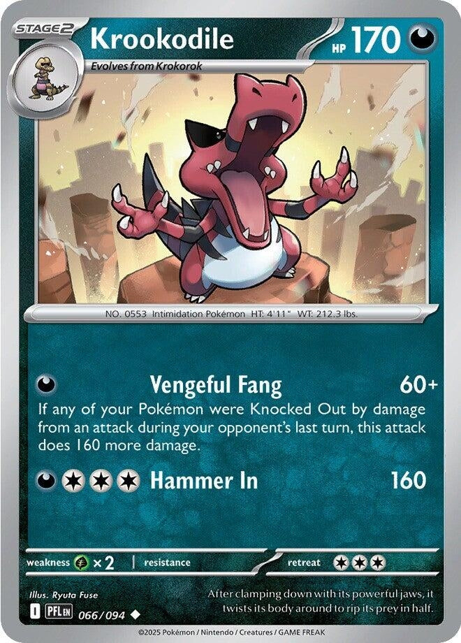 Image for Krookodile (066/094) (PFL) - Pokemon