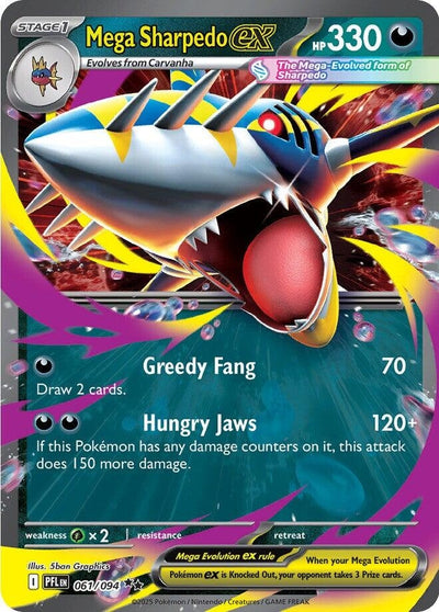 Mega Sharpedo ex (061/094) (PFL)