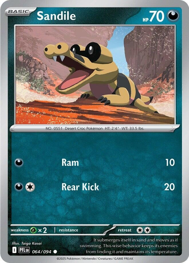 Image for Sandile (064/094) (PFL) - Pokemon
