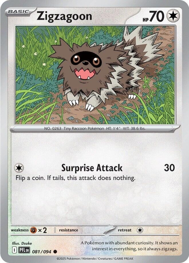 Image for Zigzagoon (081/094) (PFL) - Pokemon