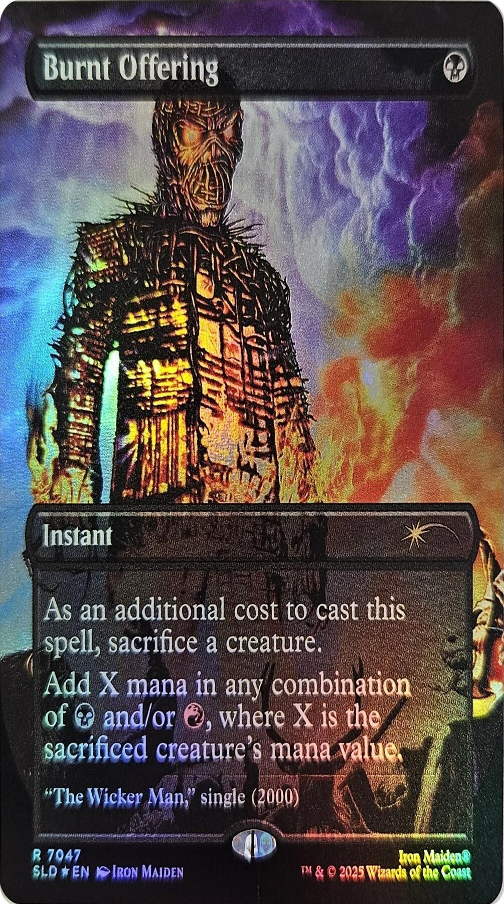 Image for Burnt Offering (Rainbow Foil) (7047) - Magic: The Gathering
