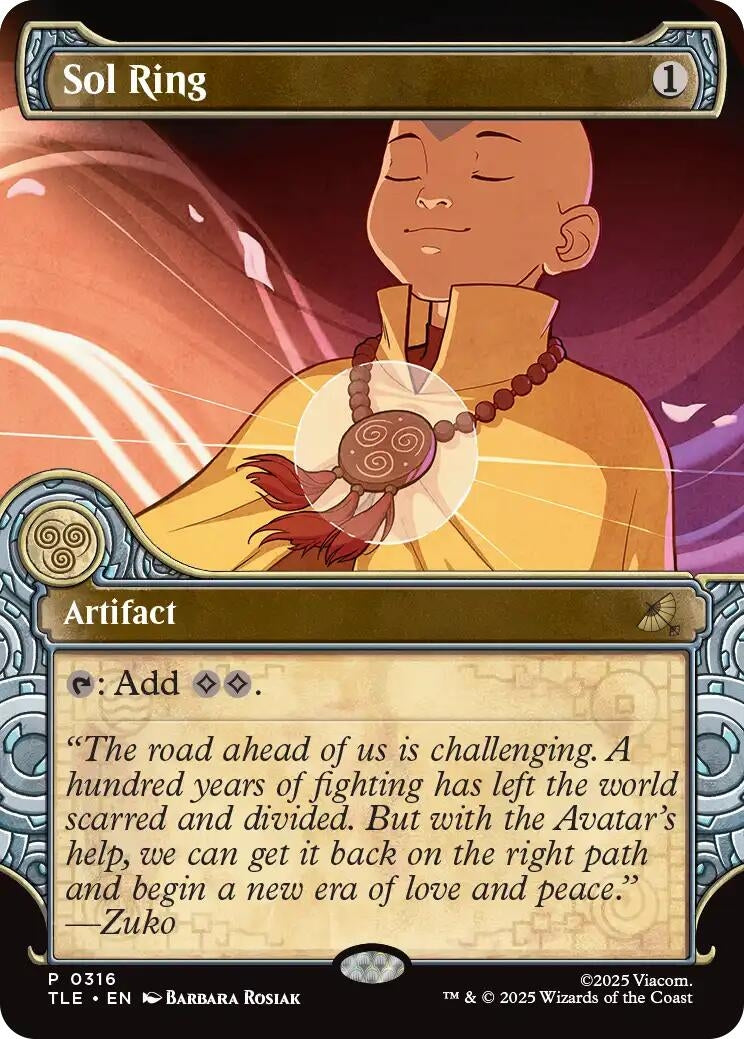 Image for Sol Ring (Showcase) (316) (TLE) - Magic: The Gathering