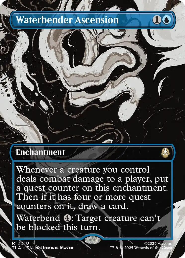 Image for Waterbender Ascension (Borderless) (310) - Magic: The Gathering