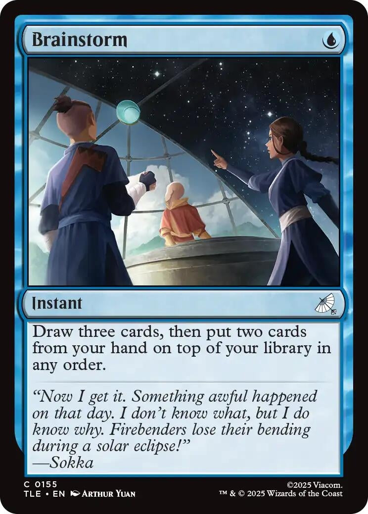 Image for Brainstorm (155) (TLE) - Magic: The Gathering