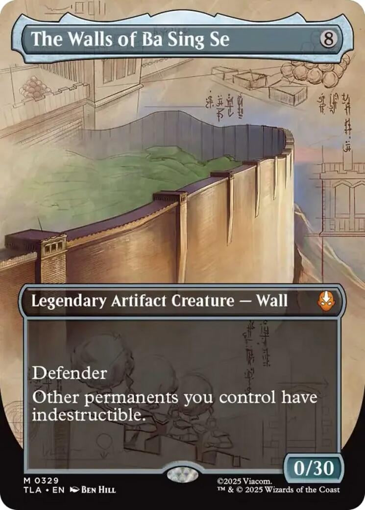 Image for The Walls of Ba Sing Se (Borderless) (329) (TLA) - Magic: The Gathering