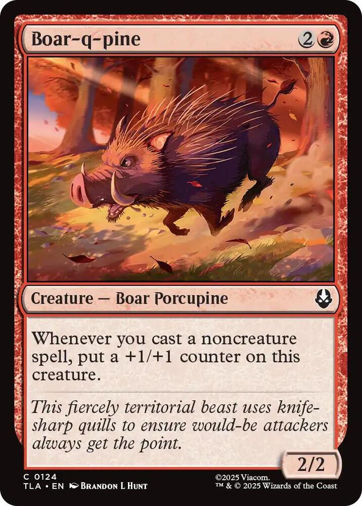 Image for Boar-q-pine (124) - Magic: The Gathering