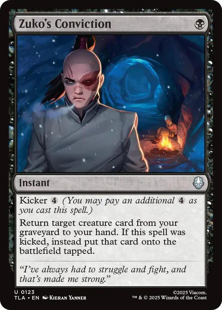 Image for Zuko's Conviction (123) - Magic: The Gathering