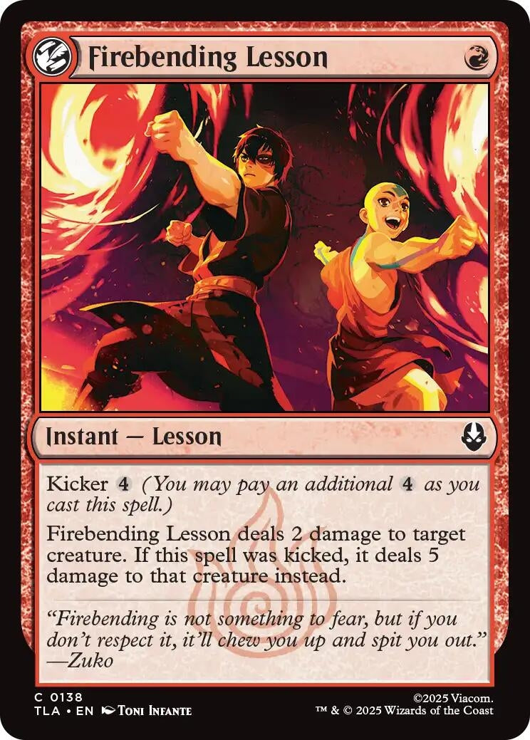 Image for Firebending Lesson (138) - Magic: The Gathering