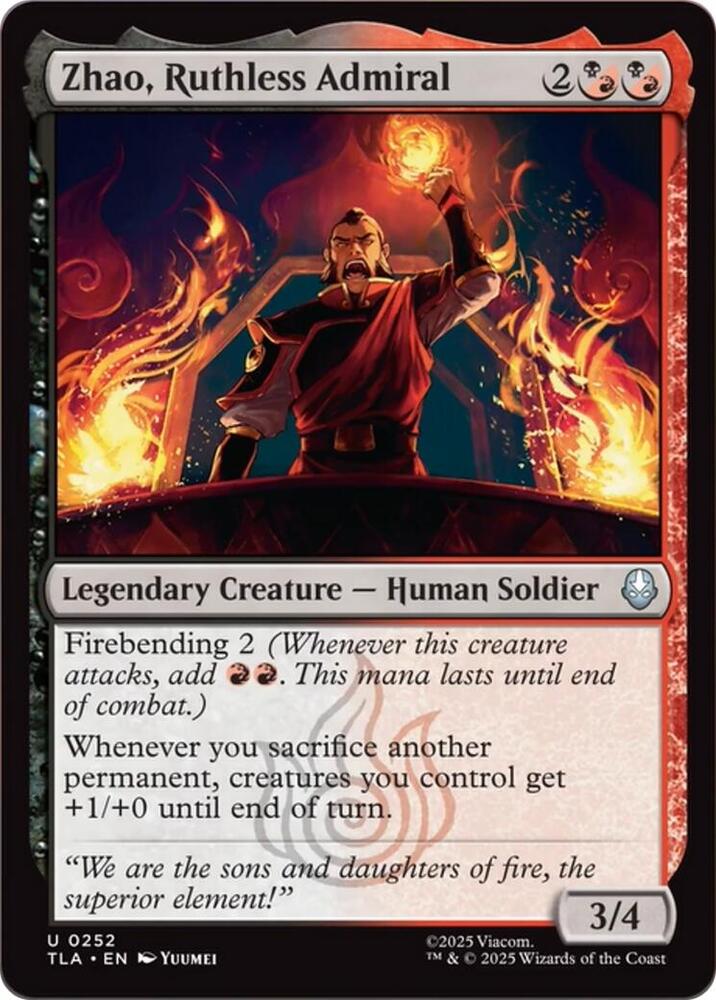 Image for Zhao, Ruthless Admiral (252) - Magic: The Gathering