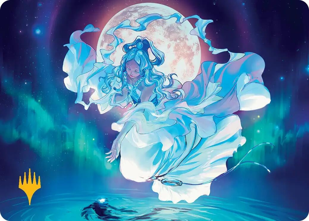 Image for Yue, the Moon Spirit Art Card (Gold-Stamped Planeswalker Symbol) (7) (ASTLA) - Magic: The Gathering