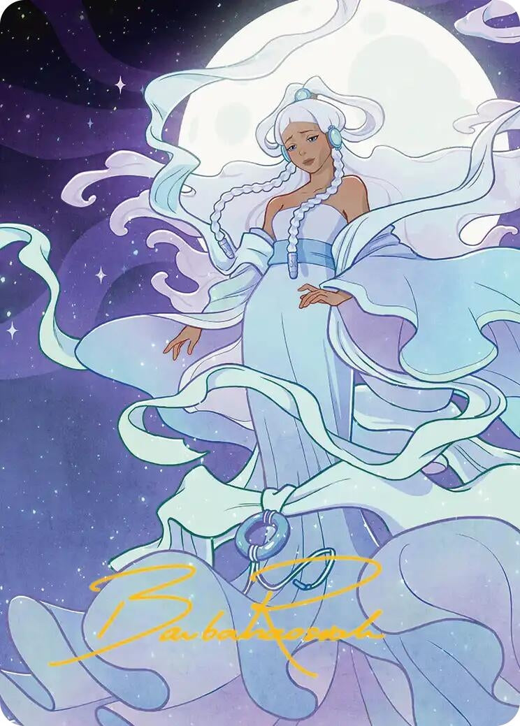 Image for Yue, the Moon Spirit 2 Art Card (Gold-Stamped Signature) (41) (ASTLA) - Magic: The Gathering