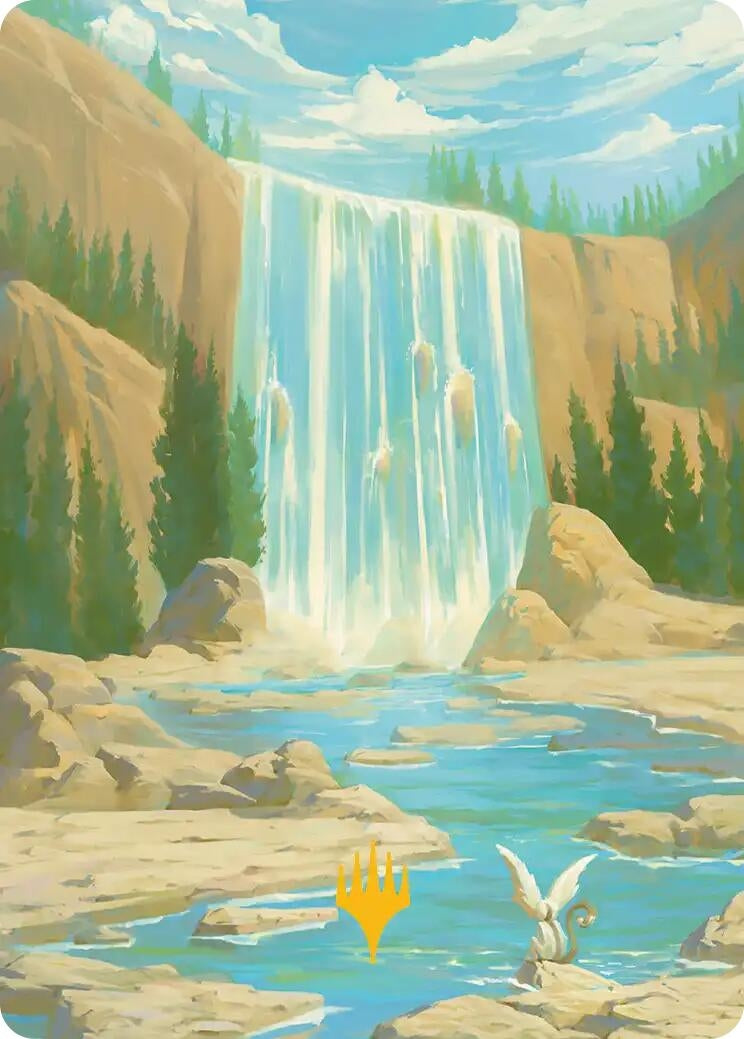 Image for Island Art Card (Gold-Stamped Signature) (51) (ASTLA) - Magic: The Gathering