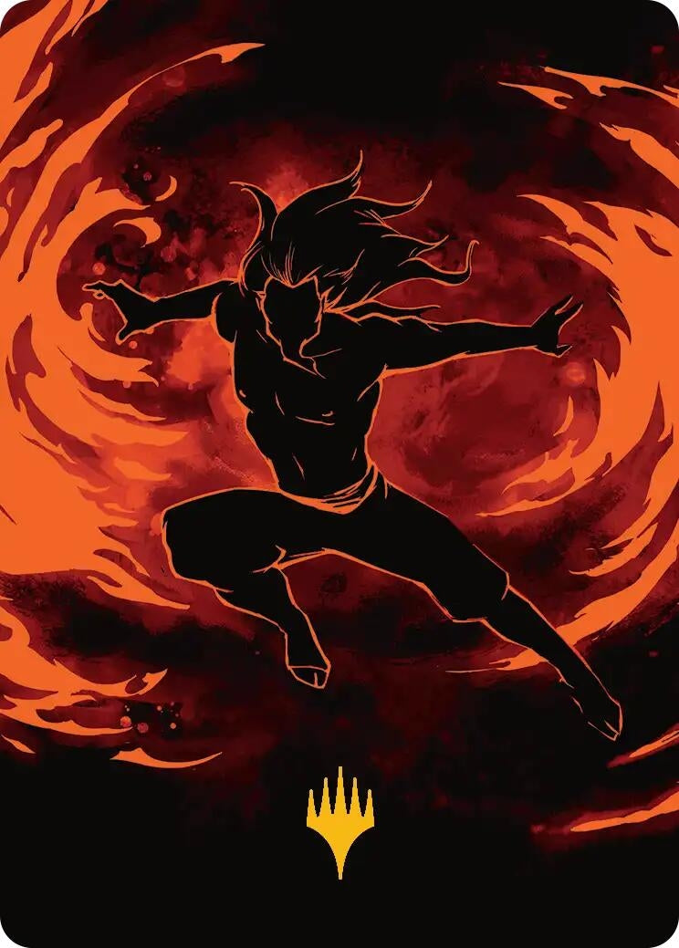 Image for Ozai, the Phoenix King Art Card (Gold-Stamped Planeswalker Symbol) (39) (ASTLA) - Magic: The Gathering