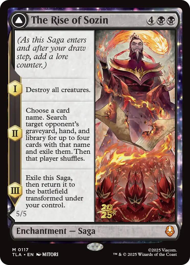 Image for The Rise of Sozin (117) - Magic: The Gathering