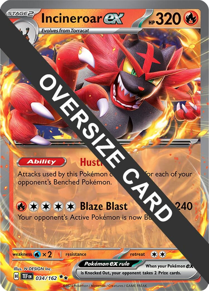Image for Incineroar ex (034/162) (PR) - Pokemon