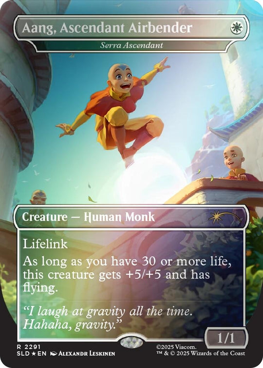 Image for Aang, Ascendant Airbender - Serra Ascendant (Rainbow Foil) (2291) (SLD) - Magic: The Gathering