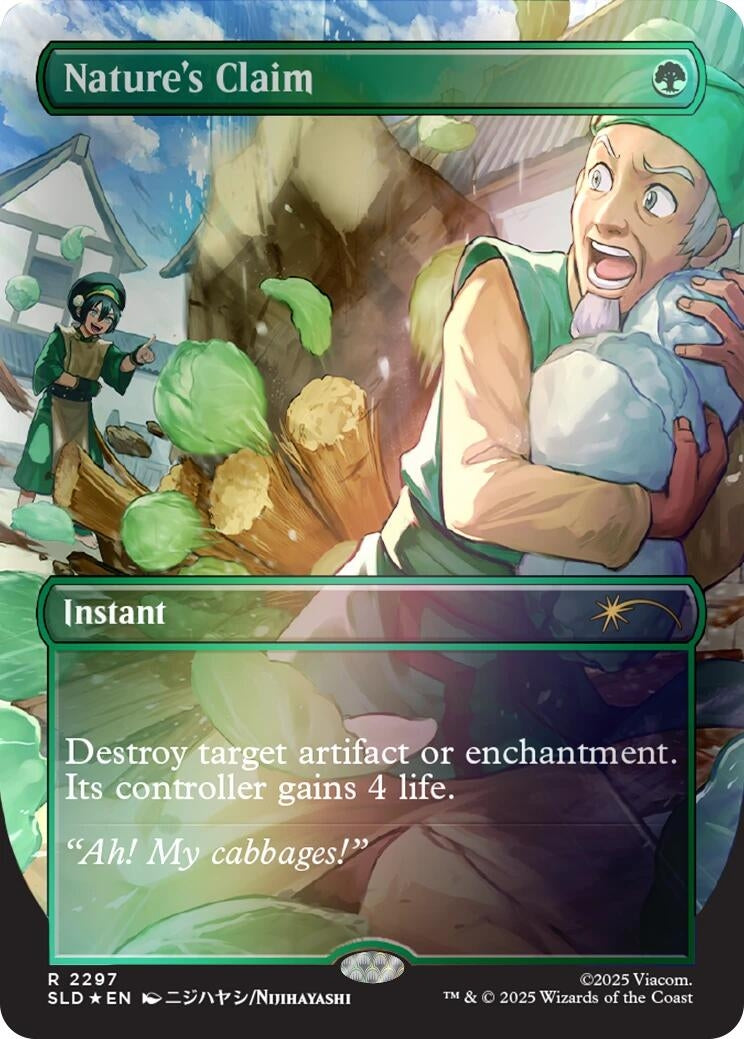 Image for Nature's Claim (Rainbow Foil) (2297) - Magic: The Gathering