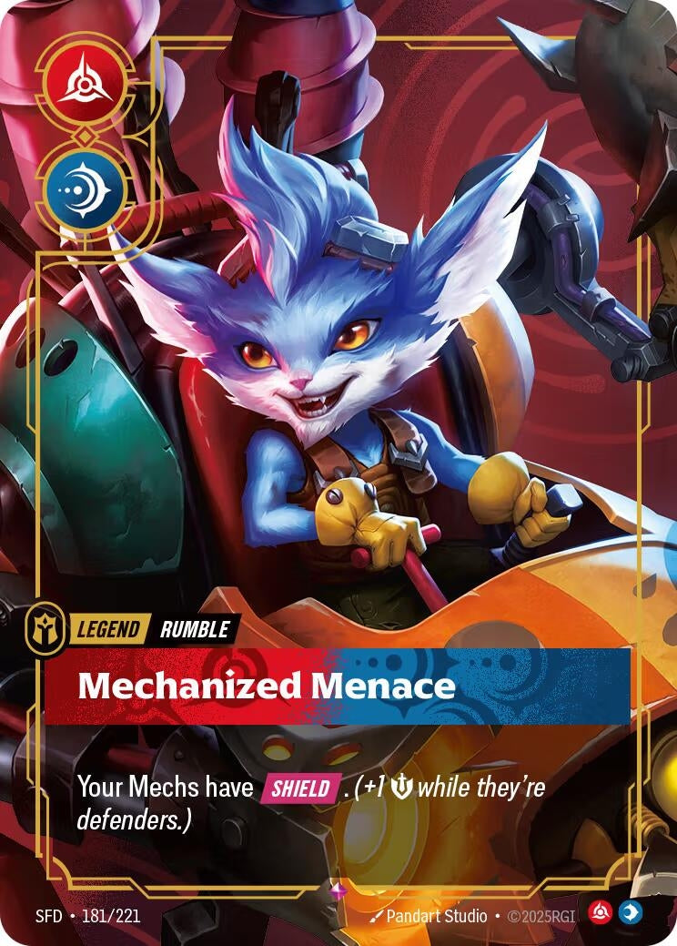Image for Rumble - Mechanized Menace (181/221) (SPF) - Riftbound: League of Legends Trading Card Game