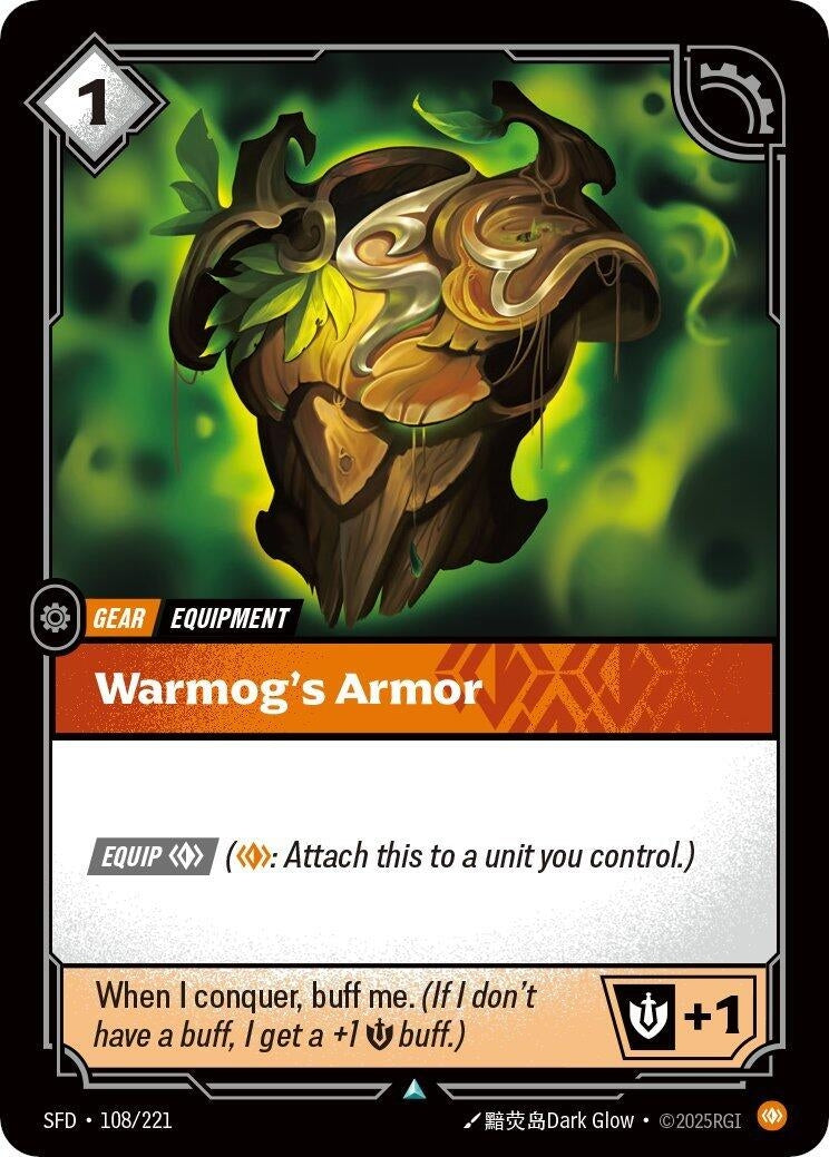 Image for Warmog's Armor (108/221) (SPF) - Riftbound: League of Legends Trading Card Game