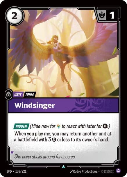 Image for Windsinger (138/221) (SPF) - Riftbound: League of Legends Trading Card Game