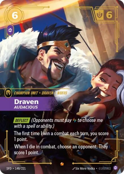 Image for Draven - Audacious (148/221) (SPF) - Riftbound: League of Legends Trading Card Game