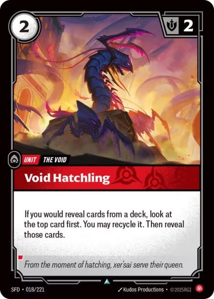 Image for Void Hatchling (018/221) (SPF) - Riftbound: League of Legends Trading Card Game