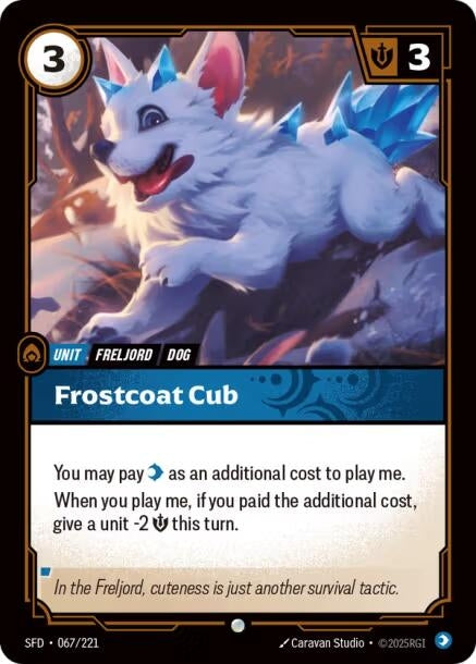 Image for Frostcoat Cub (067/221) (SPF) - Riftbound: League of Legends Trading Card Game