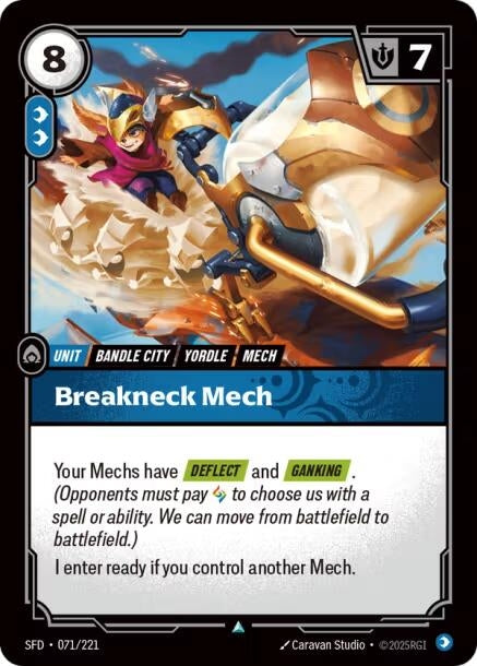 Image for Breakneck Mech (071/221) (SPF) - Riftbound: League of Legends Trading Card Game