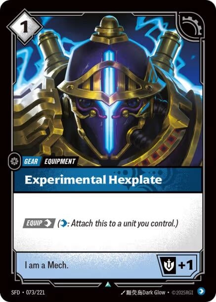 Image for Experimental Hexplate (073/221) (SPF) - Riftbound: League of Legends Trading Card Game