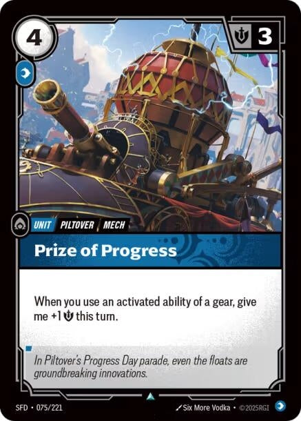 Image for Prize of Progress (075/221) (SPF) - Riftbound: League of Legends Trading Card Game