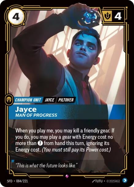 Image for Jayce - Man of Progress (084/221) (SPF) - Riftbound: League of Legends Trading Card Game