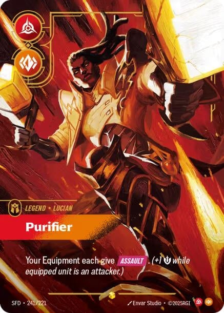 Image for Lucian - Purifier (Overnumbered) (241/221) (SPF) - Riftbound: League of Legends Trading Card Game