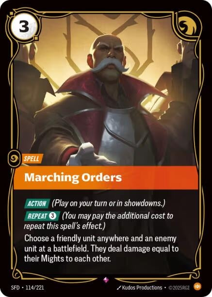 Image for Marching Orders (114/221) (SPF) - Riftbound: League of Legends Trading Card Game