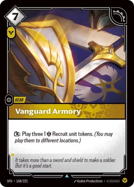 Image for Vanguard Armory (168/221) (SPF) - Riftbound: League of Legends Trading Card Game