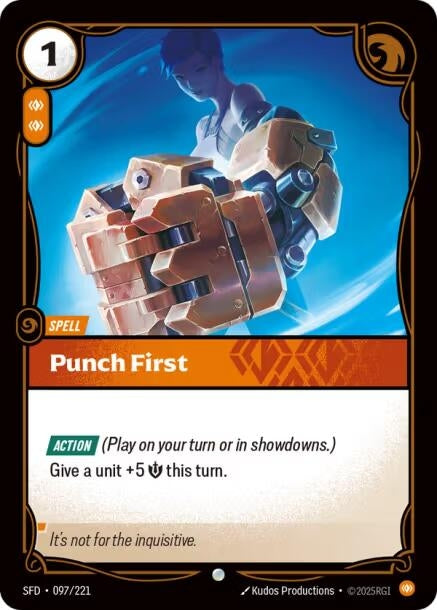 Image for Punch First (097/221) (SPF) - Riftbound: League of Legends Trading Card Game