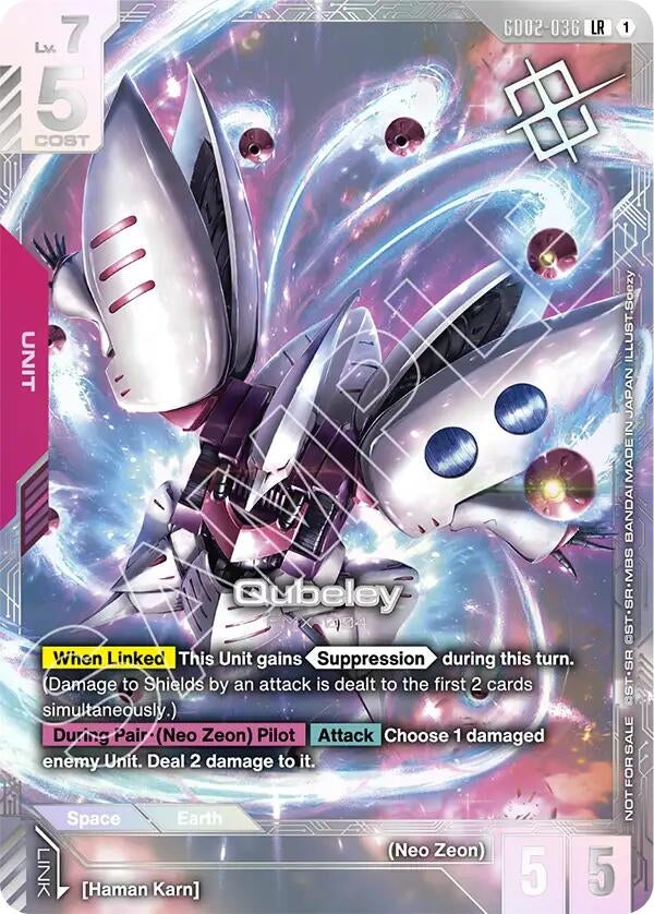 Image for Qubeley (Newtype Challenge 2025 Mission 3) (GD02-036) (GCG-PR) - Gundam Card Game