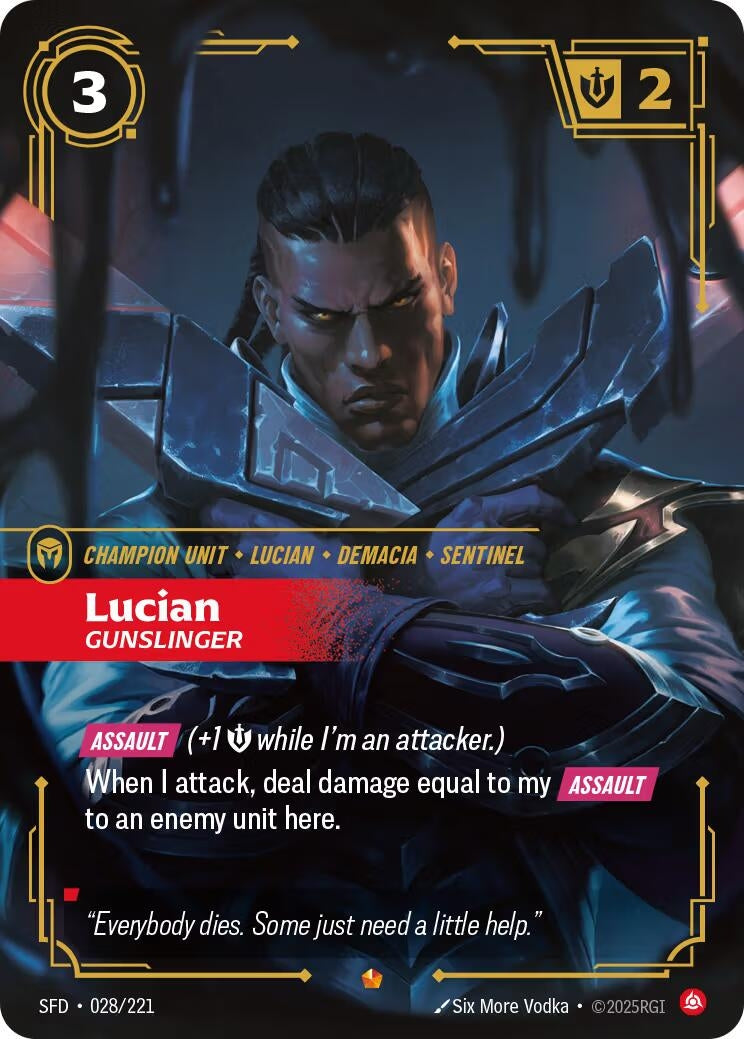 Image for Lucian - Gunslinger (028/221) (SPF) - Riftbound: League of Legends Trading Card Game