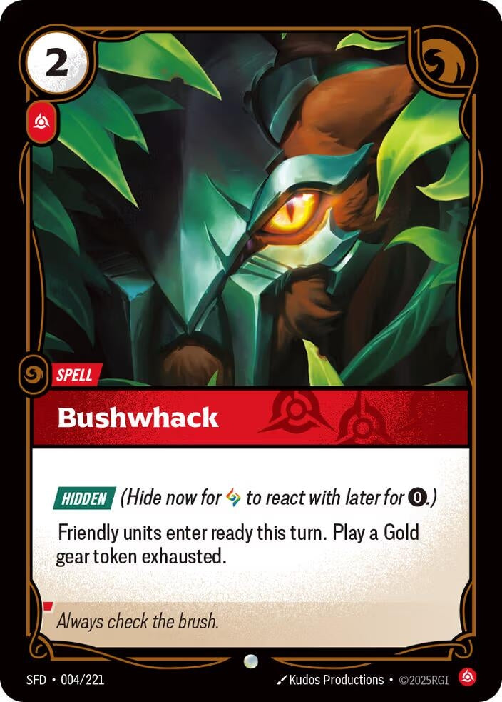 Image for Bushwack (004/221) (SPF) - Riftbound: League of Legends Trading Card Game