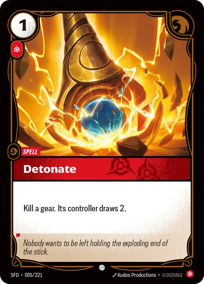 Image for Detonate (005/221) (SPF) - Riftbound: League of Legends Trading Card Game