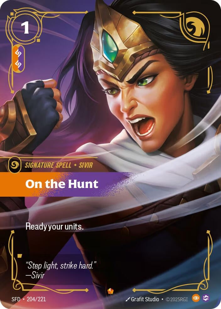 Image for On the Hunt (204/221) (SPF) - Riftbound: League of Legends Trading Card Game