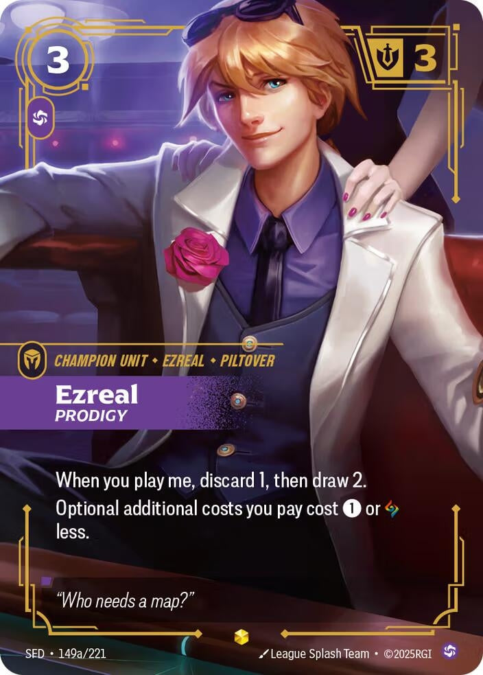 Image for Ezreal - Prodigy (Alternate Art) (149a/221) (SPF) - Riftbound: League of Legends Trading Card Game