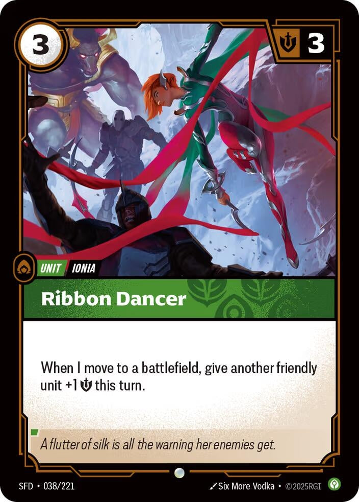Image for Ribbon Dancer (038/221) (SPF) - Riftbound: League of Legends Trading Card Game