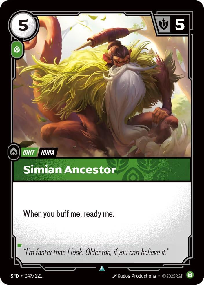 Image for Simian Ancestor (047/221) (SPF) - Riftbound: League of Legends Trading Card Game