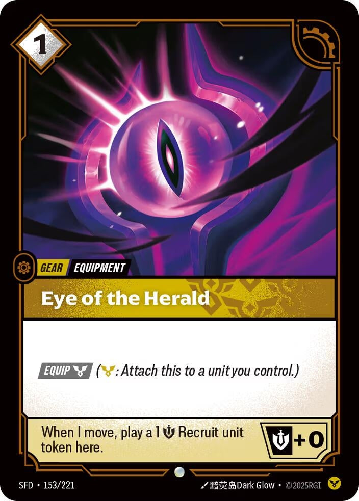 Image for Eye of the Herald (153/221) (SPF) - Riftbound: League of Legends Trading Card Game