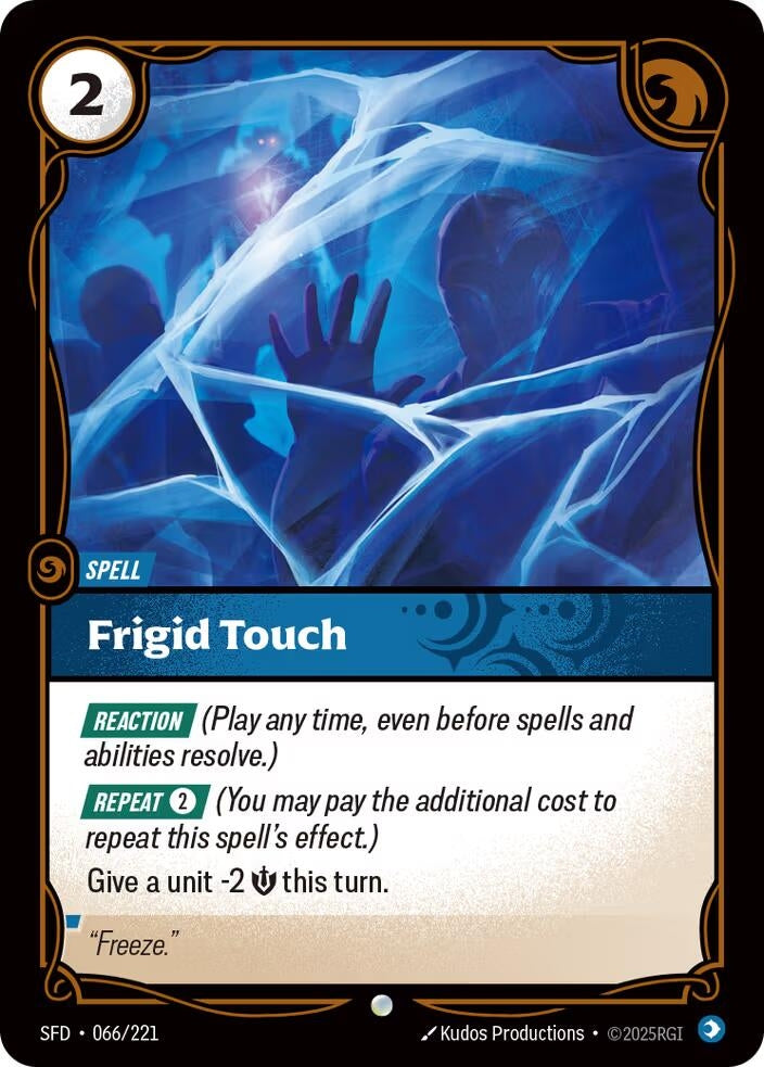 Image for Frigid Touch (066/221) (SPF) - Riftbound: League of Legends Trading Card Game