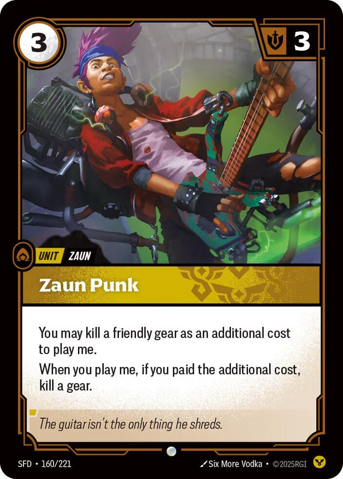 Image for Zaun Punk (160/221) (SPF) - Riftbound: League of Legends Trading Card Game