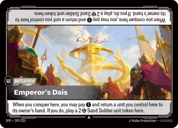 Image for Emperor's Dais (207/221) (SPF) - Riftbound: League of Legends Trading Card Game
