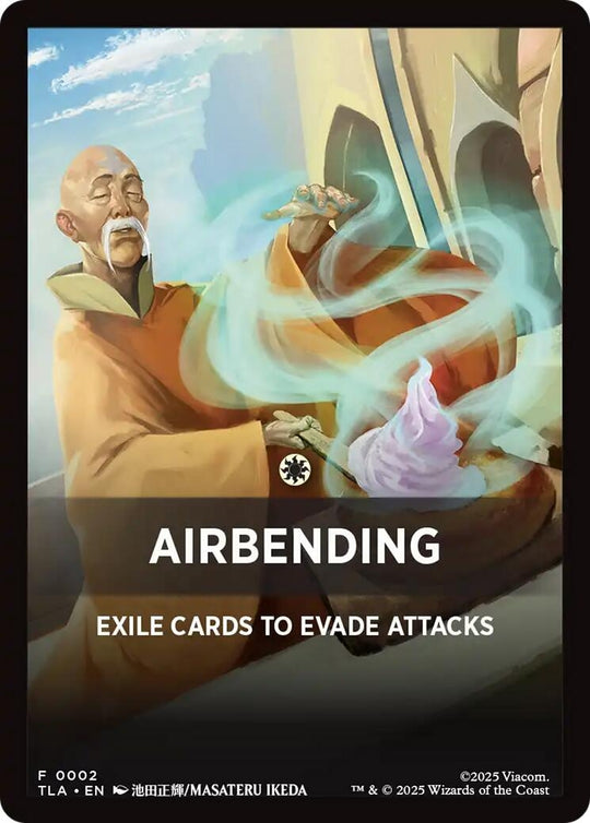 Image for Airbending Theme Card (2) (TLA) - Magic: The Gathering